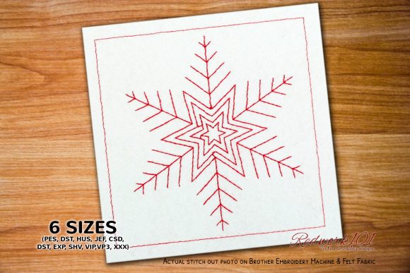 Beautiful Snowflake Redwork: A Designer’s Review