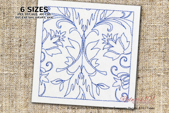 Elegant Mirror Flower Swirl Lineart for Gifts