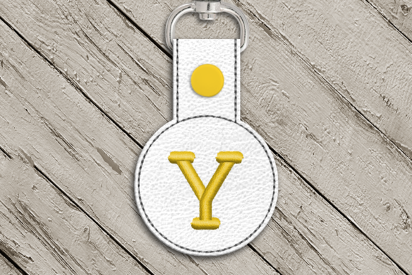 Review: Letter Y ITH Round Key Fob Applique for Gifts