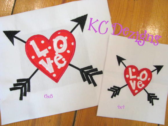 Review: Love Heart with Arrow Valentine Applique