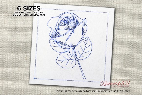 Reviewing Beautiful Red Rose Redwork for Gifts