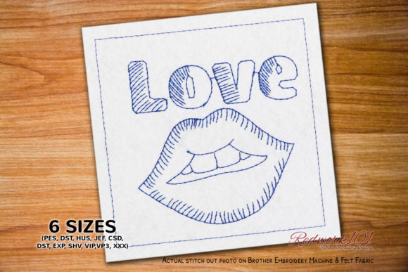 Reviewing Love Lips Redwork for Craft Fair Success