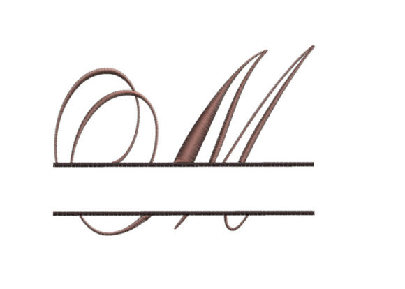 Reviewing Split Monogram Font Letter M for Apparel