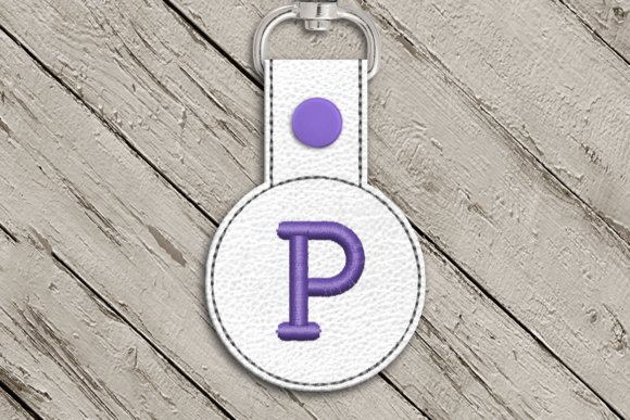 Reviewing the Letter P ITH Round Key Fob Applique